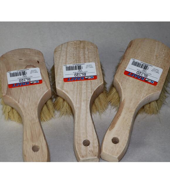 3 Kraft Tool BL120 8-1/2" Tampico Acid Brushes - Picture 3 of 3
